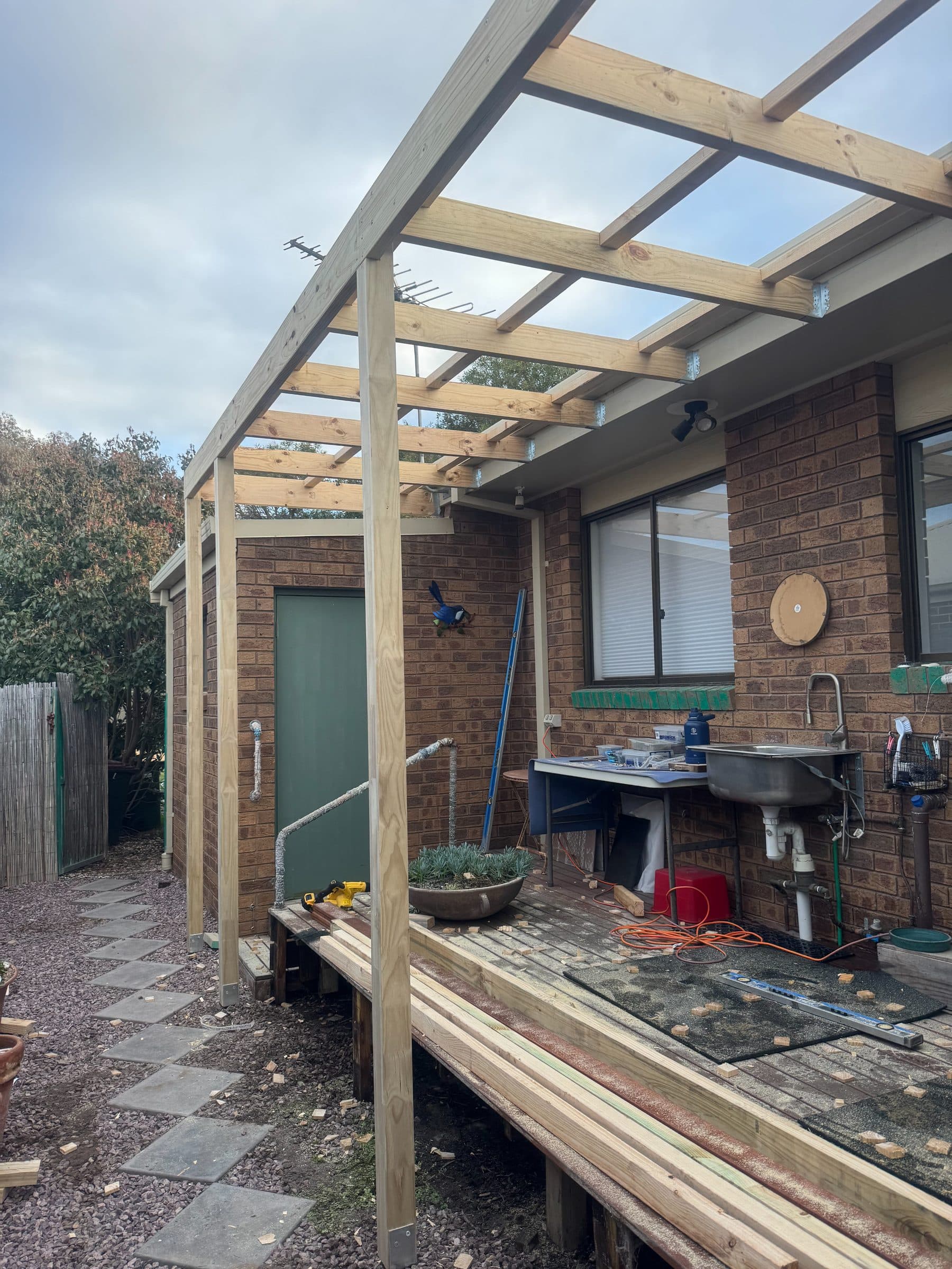 Property maintenance work in progress